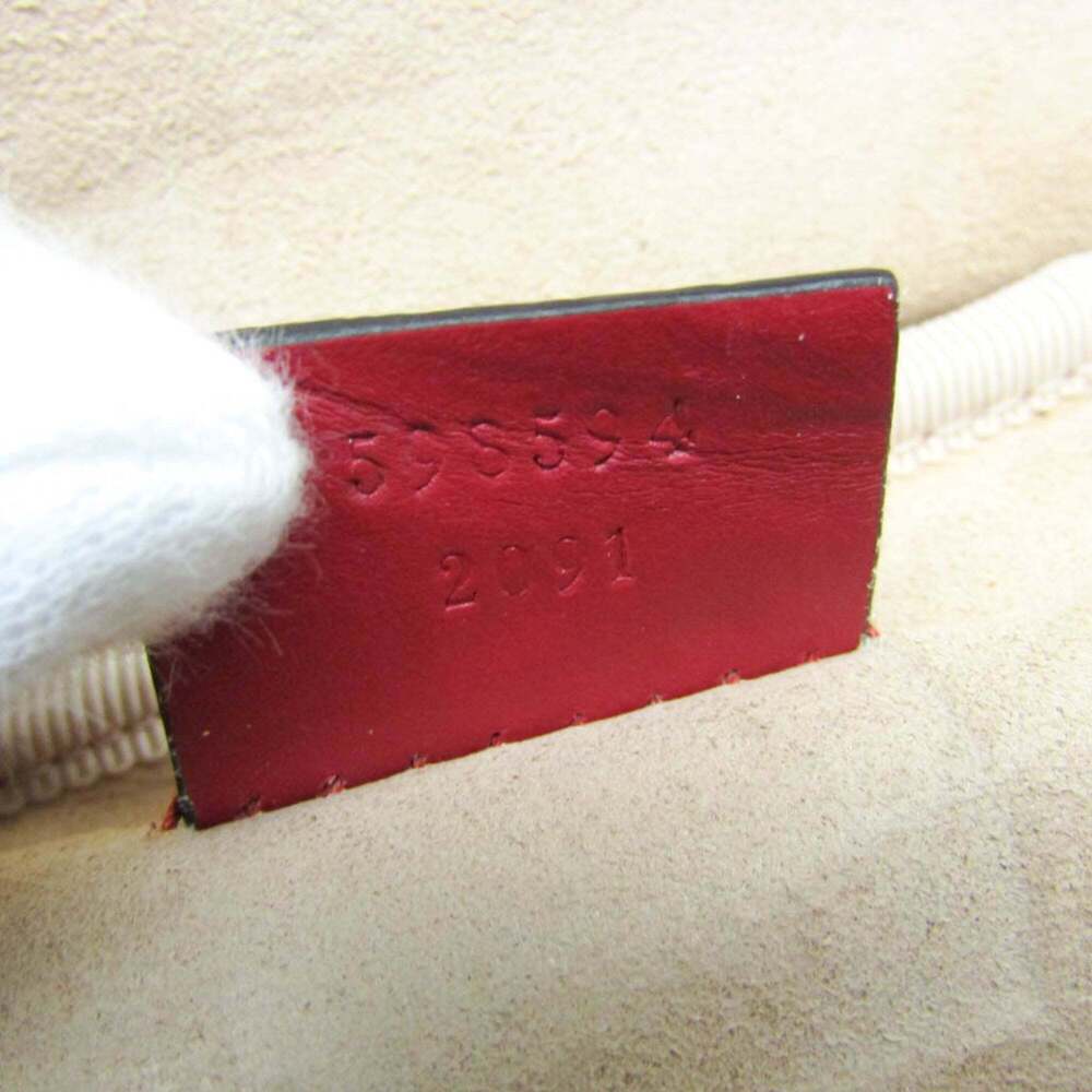 GUCCI Red Leather GG Marmont Backpack - Picture 12 of 12